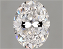 Natural Diamond 0.90 Carats, Oval with  Cut, E Color, SI2 Clarity and Certified by GIA