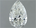Natural Diamond 0.50 Carats, Pear with  Cut, H Color, VS2 Clarity and Certified by IGI
