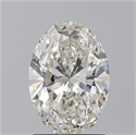 Natural Diamond 1.53 Carats, Oval with  Cut, J Color, IF Clarity and Certified by GIA