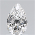 Natural Diamond 0.71 Carats, Pear with  Cut, D Color, VVS1 Clarity and Certified by GIA