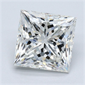 Diamante Natural 3.01 quilates, Princesa , Color H, claridad VS1 y certificado GIA