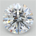 Lab Grown Diamond 2.38 Carats, Round with Excellent Cut, F Color, VVS2 Clarity and Certified by IGI