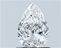 Natural Diamond 0.70 Carats, Pear with  Cut, D Color, SI1 Clarity and Certified by GIA