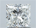 Natural Diamond 1.00 Carats, Princess with  Cut, H Color, VVS2 Clarity and Certified by GIA