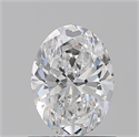 Natural Diamond 0.90 Carats, Oval with  Cut, D Color, VS2 Clarity and Certified by GIA
