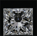 Natural Diamond 1.05 Carats, Princess with  Cut, H Color, VVS1 Clarity and Certified by GIA