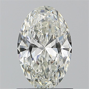 Picture of Natural Diamond 1.01 Carats, Oval with  Cut, H Color, VS2 Clarity and Certified by IGI