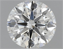 Natural Diamond 0.70 Carats, Round with Excellent Cut, G Color, IF Clarity and Certified by GIA