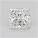 Natural Diamond 0.70 Carats, Princess with  Cut, H Color, VS1 Clarity and Certified by GIA