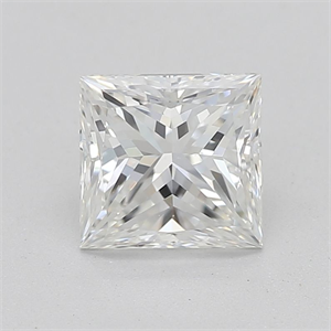 Picture of Natural Diamond 0.70 Carats, Princess with  Cut, H Color, VS1 Clarity and Certified by GIA