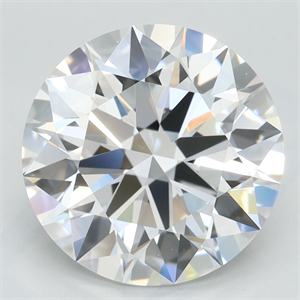 Picture of Lab Grown Diamond 3.75 Carats, Round with Excellent Cut, E Color, VVS2 Clarity and Certified by GIA