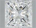 Natural Diamond 1.21 Carats, Princess with  Cut, E Color, VS2 Clarity and Certified by GIA