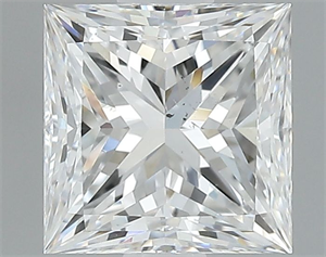 Picture of Natural Diamond 1.21 Carats, Princess with  Cut, E Color, VS2 Clarity and Certified by GIA