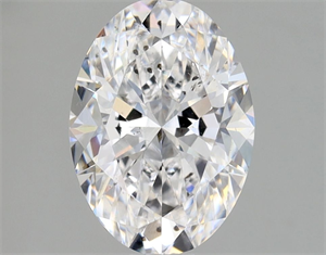 Picture of Natural Diamond 1.29 Carats, Oval with  Cut, D Color, SI2 Clarity and Certified by GIA