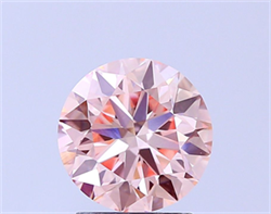 Picture of Lab Grown Diamond 2.00 Carats, Round with Very Good Cut, Fancy Intense Pink Color, VS1 Clarity and Certified by IGI