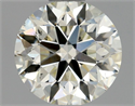 Natural Diamond 0.85 Carats, Round with Excellent Cut, L Color, SI1 Clarity and Certified by GIA