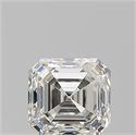 Natural Diamond 1.51 Carats, Asscher with  Cut, J Color, SI1 Clarity and Certified by GIA