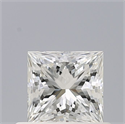 Natural Diamond 0.51 Carats, Princess with  Cut, H Color, VVS2 Clarity and Certified by IGI