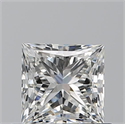 Natural Diamond 0.70 Carats, Princess with  Cut, I Color, VS1 Clarity and Certified by GIA
