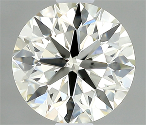 Picture of Natural Diamond 0.60 Carats, Round with Excellent Cut, K Color, VS2 Clarity and Certified by IGI