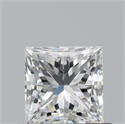 Diamante Natural 0.51 quilates, Princesa , Color H, claridad VS1 y certificado GIA