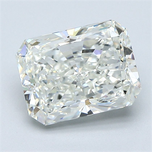 Picture of Natural Diamond 3.02 Carats, Radiant with  Cut, J Color, VS2 Clarity and Certified by GIA