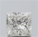 Natural Diamond 1.01 Carats, Princess with  Cut, I Color, VS2 Clarity and Certified by GIA