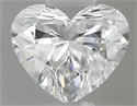 Natural Diamond 0.32 Carats, Heart with  Cut, D Color, IF Clarity and Certified by GIA