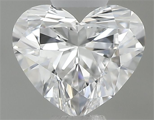 Picture of Natural Diamond 0.32 Carats, Heart with  Cut, D Color, IF Clarity and Certified by GIA