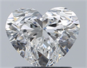 Diamante Natural 1.31 quilates, Corazón , Color F, claridad VS1 y certificado GIA