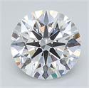 Lab Grown Diamond 1.73 Carats, Round with Excellent Cut, D Color, VS1 Clarity and Certified by GIA