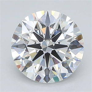 Picture of Lab Grown Diamond 1.73 Carats, Round with Excellent Cut, D Color, VS1 Clarity and Certified by GIA