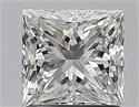 Natural Diamond 1.21 Carats, Princess with  Cut, I Color, VVS2 Clarity and Certified by GIA