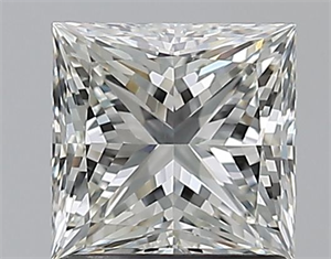 Picture of Natural Diamond 1.21 Carats, Princess with  Cut, I Color, VVS2 Clarity and Certified by GIA