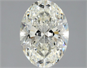 Natural Diamond 1.50 Carats, Oval with  Cut, J Color, VVS2 Clarity and Certified by GIA