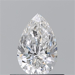 Picture of Natural Diamond 0.50 Carats, Pear with  Cut, F Color, SI1 Clarity and Certified by GIA