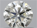 Natural Diamond 0.50 Carats, Round with Very Good Cut, L Color, VVS1 Clarity and Certified by GIA
