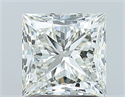 Natural Diamond 1.51 Carats, Princess with  Cut, J Color, SI2 Clarity and Certified by GIA