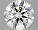 Lab Grown Diamond 3.04 Carats, Round with Ideal Cut, E Color, VVS2 Clarity and Certified by IGI
