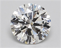 Lab Grown Diamond 2.02 Carats, Round with Excellent Cut, D Color, VVS1 Clarity and Certified by IGI
