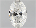 Natural Diamond 0.80 Carats, Oval with  Cut, H Color, SI2 Clarity and Certified by GIA