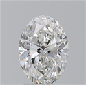 Natural Diamond 2.21 Carats, Oval with  Cut, G Color, SI2 Clarity and Certified by GIA