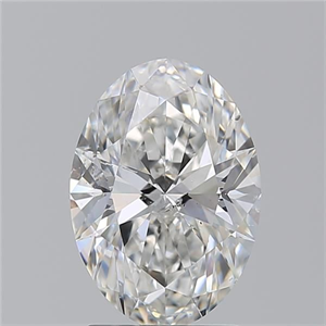 Picture of Natural Diamond 2.21 Carats, Oval with  Cut, G Color, SI2 Clarity and Certified by GIA