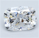Diamante Natural 3.51 quilates, Del cojín , Color D, claridad SI1 y certificado GIA