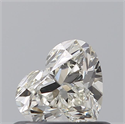 Natural Diamond 0.52 Carats, Heart with  Cut, J Color, VVS1 Clarity and Certified by GIA