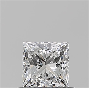 Picture of Natural Diamond 0.61 Carats, Princess with  Cut, E Color, VVS1 Clarity and Certified by GIA