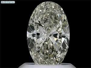 Picture of Natural Diamond 1.01 Carats, Oval with  Cut, J Color, SI2 Clarity and Certified by IGI