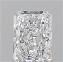 Natural Diamond 1.02 Carats, Radiant with  Cut, D Color, SI1 Clarity and Certified by GIA