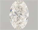 Natural Diamond 1.01 Carats, Oval with  Cut, H Color, I1 Clarity and Certified by GIA