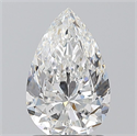 Natural Diamond 1.30 Carats, Pear with  Cut, F Color, VS2 Clarity and Certified by GIA